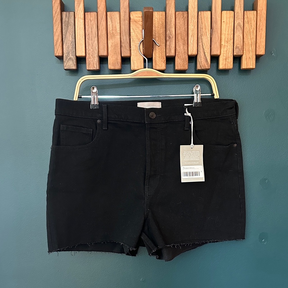 NWT Everlane Black Jean Shorts